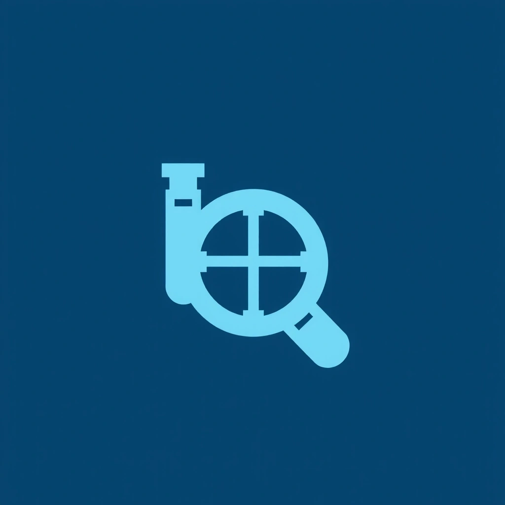 Abstract icon representing scientific research